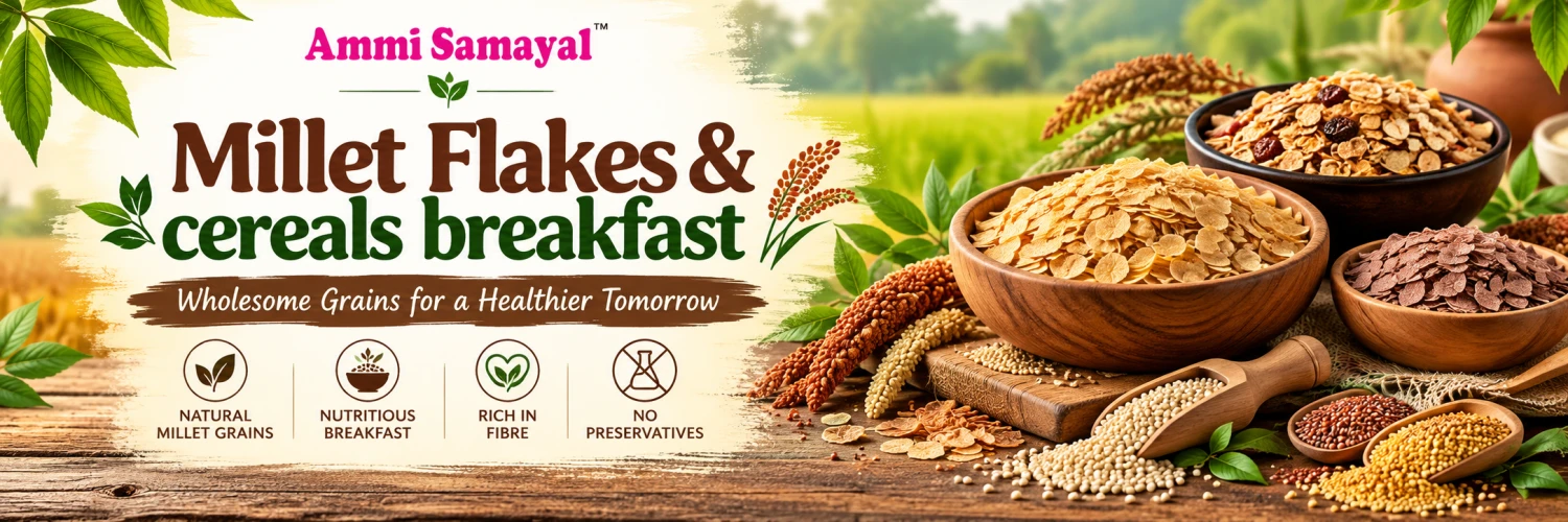Millet Flakes & cereals breakfast