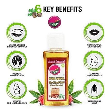 Natural Castor Oil - 100% Purely extracted