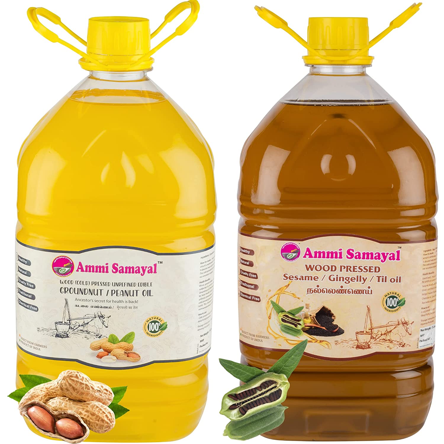 Best quality cold pressed Groundnut & sesame oil