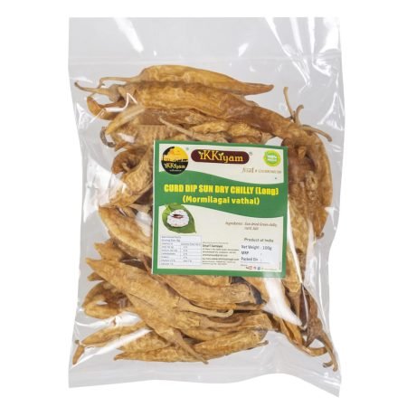 Curd dip sundried chilly Mormilagai LONG 1Kg