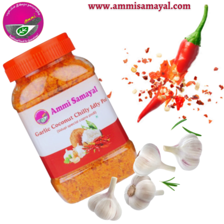 Garlic Coconut chilly idly podi | Udupi special copra podi