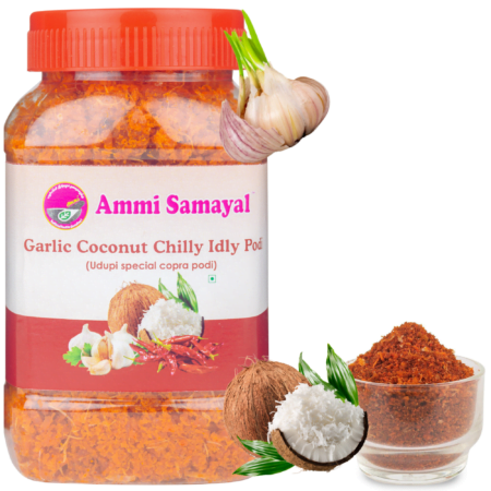 Garlic Coconut chilly idly podi 200g | Udupi special copra podi