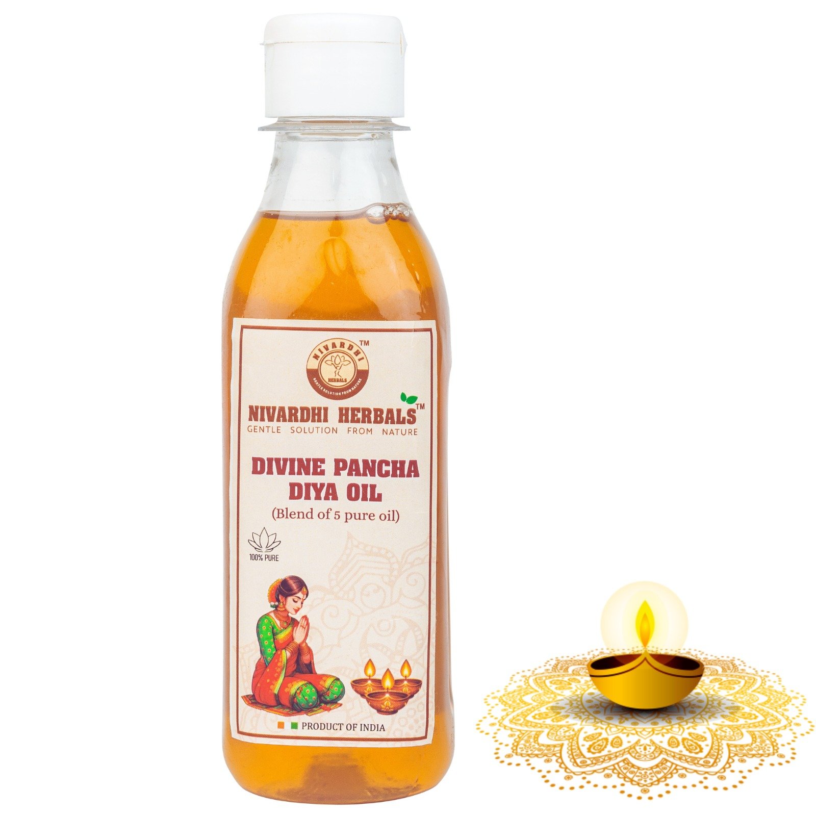 Divine DIYA oil (Blend of 5 Pure & Natural oil) 1 Litre