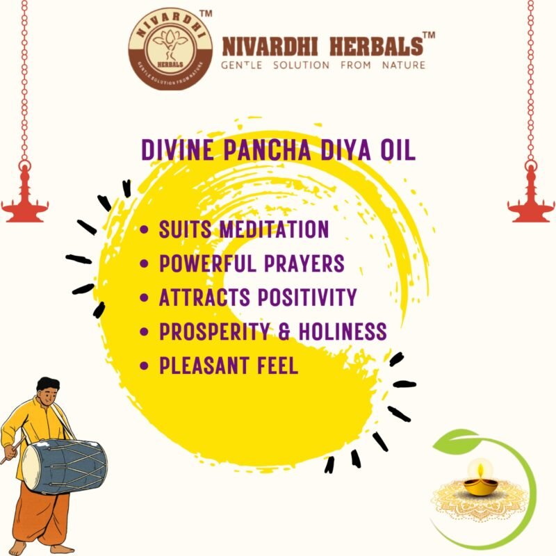 Divine DIYA oil (Blend of 5 Pure & lamp; Natural oil) 500 ml - Image 5