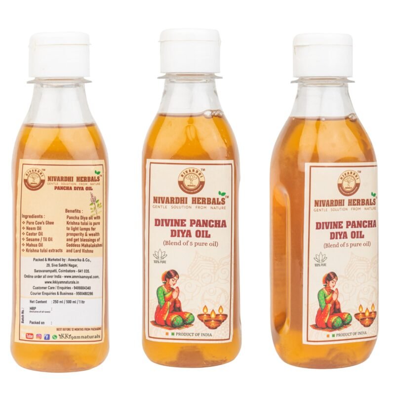 Divine DIYA oil (Blend of 5 Pure & lamp; Natural oil) 500 ml - Image 8