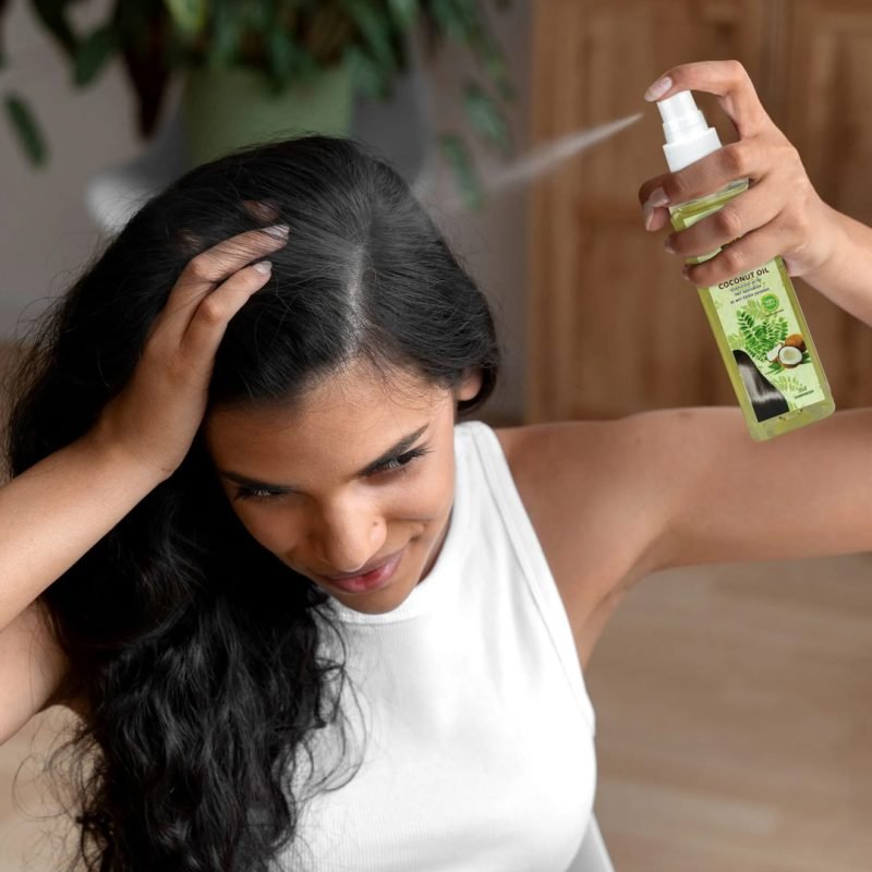 Cold pressed Curry Leaf Coconut Oil 100 ml SPRAY bottle - Image 2