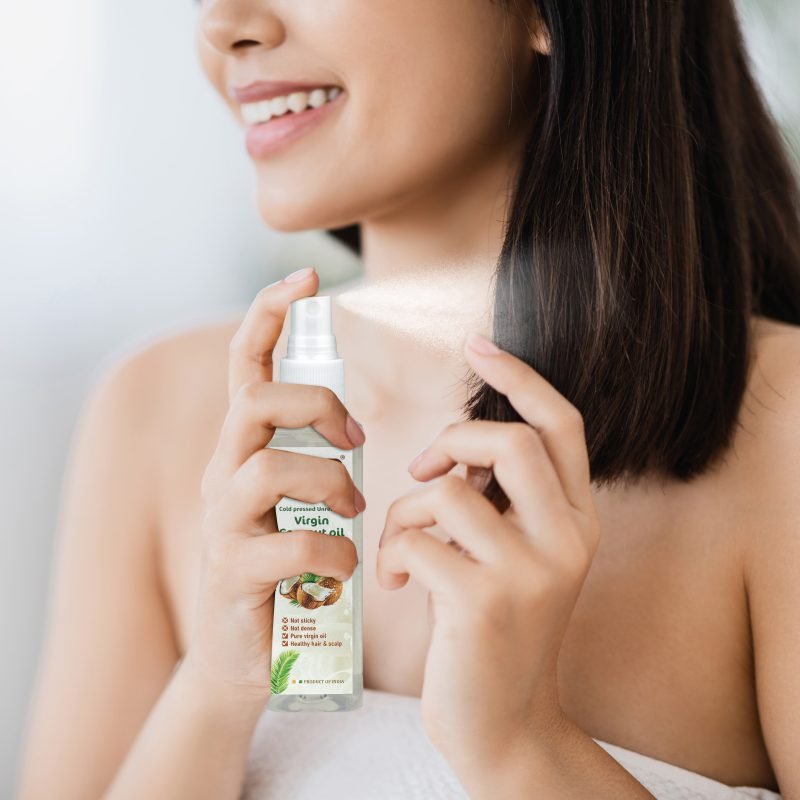 Cold press Virgin coconut oil 100 ml (SPRAY bottle) - Best Cold pressed oil in India - Image 3