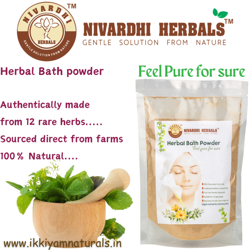 Nivardhi Herbals | Herbal Bath powder 250g (Feel pure for sure) - Image 3