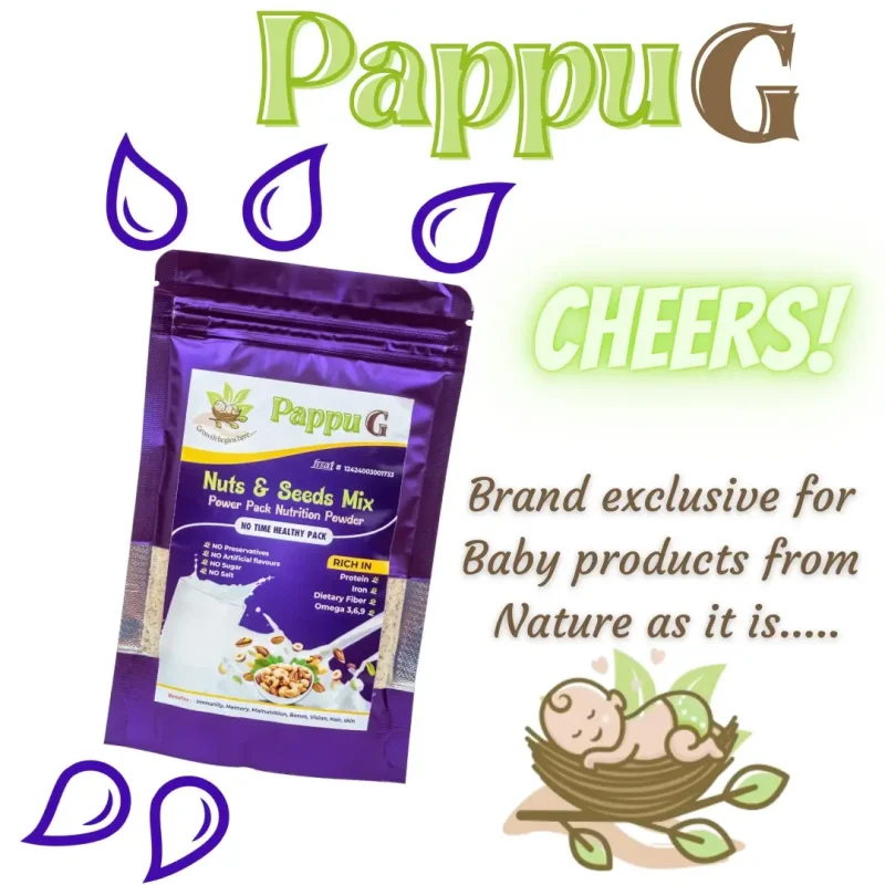PappuG Dry fruits, Nuts & Seeds Mix | Power Pack Nutrition | NO sugar added | 100% Natural health mix 100 grams - Image 2