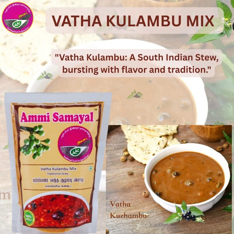 Combo of Vathakulambhu powder 100g  | Kothavarai vathal 100g | Aged Tamarind 500g - South indian tradition - Image 3