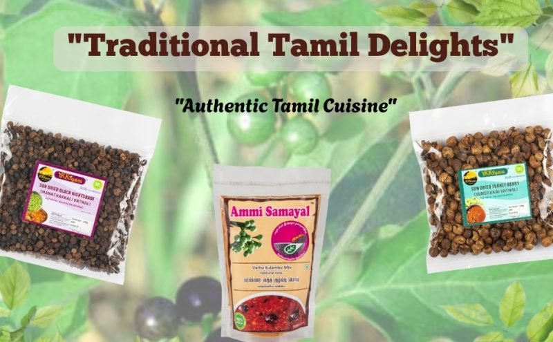Combo of Vathakulambhu powder 100g  | Sundakkai vathal 100g | Manathakkali vathal 100g - Tasty Gravy combo - Image 6