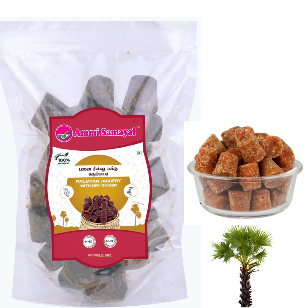 Palmyra Dry ginger Jaggery (பனை சில்லு சுக்கு கருப்பட்டி)